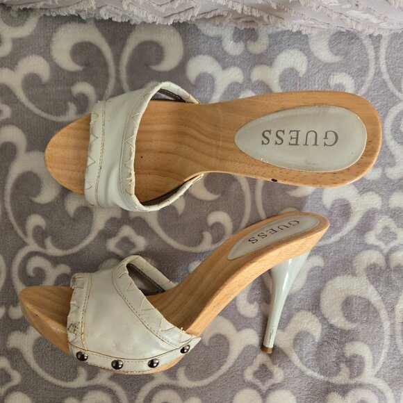 Juicy Couture heels black leather with tassles - size 6 - Picture 3 of 4